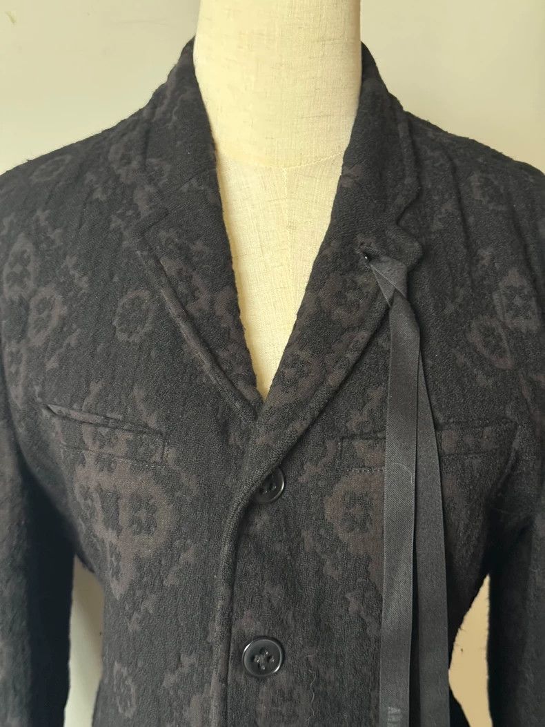 Ann Demeulemeester Ann Demeulemeester 13AW Flocked Ribbon Coat Size US S / EU 44-46 / 1 - 4 Thumbnail