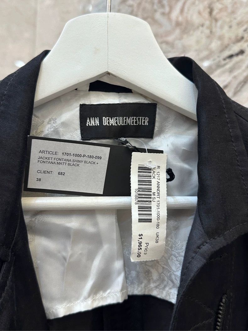 Ann Demeulemeester Ann Demeulemeester Silk Black Double-Zip Blazer Size US M / EU 48-50 / 2 - 6 Thumbnail