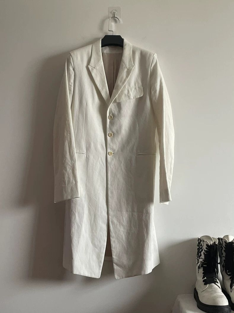 Ann Demeulemeester Ann Demeulemeester S/S15 White Trench Size US XXS / EU 40 - 4 Thumbnail