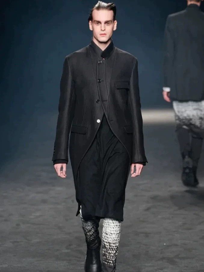 Ann Demeulemeester Ann Demeulemeester Men's Wool Blend Coat Size US L / EU 52-54 / 3 - 9 Thumbnail
