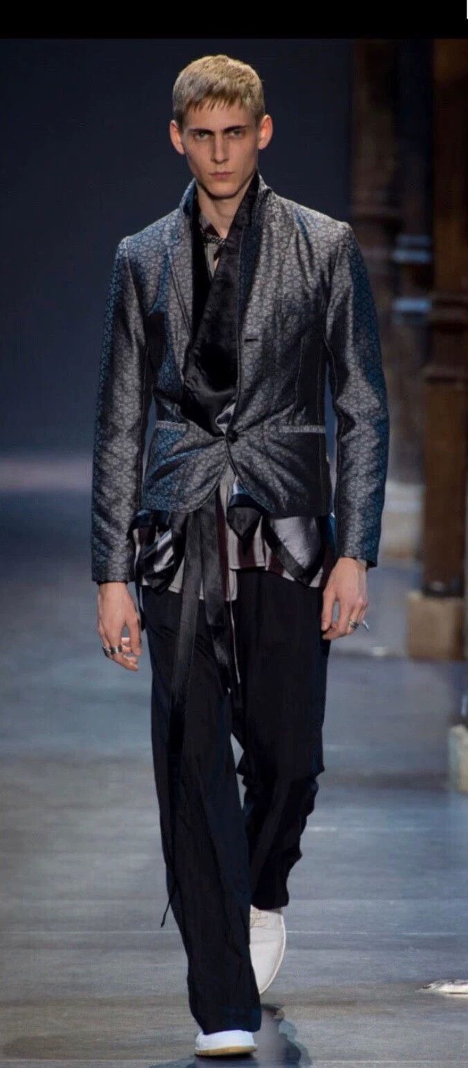 Ann Demeulemeester Ann Demeulemeester Silk Patterned Blazer S Size US S / EU 44-46 / 1 - 8 Thumbnail