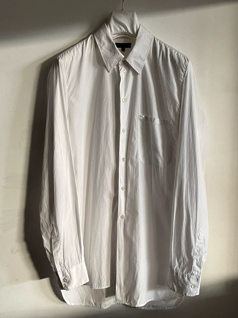 Ann Demeulemeester Ann Demeulemeester Asymmetric Cotton Shirt Size US L / EU 52-54 / 3 - 6 Thumbnail