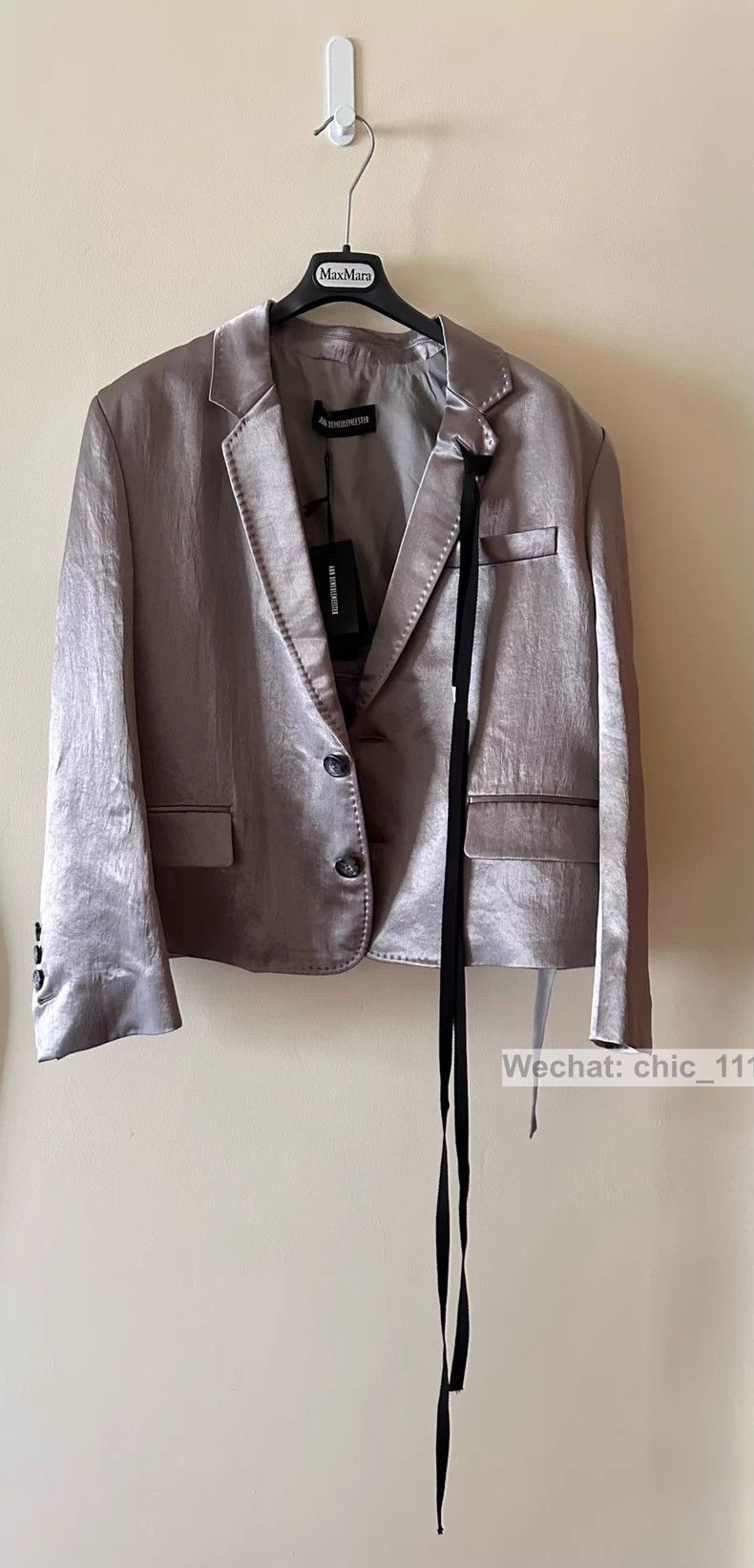 Ann Demeulemeester Ann Demeulemeester Purple Blazer Size US XL / EU 56 / 4 - 4 Thumbnail