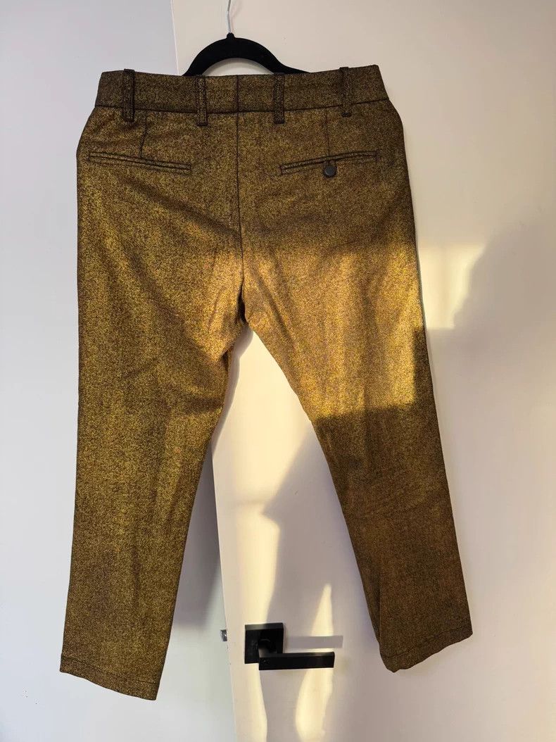 Ann Demuelemeester Gold Shimmer Pants XS