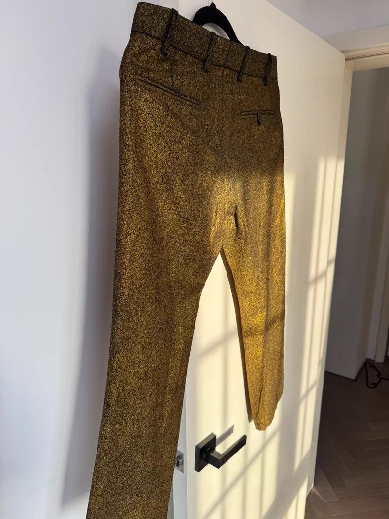 Ann Demuelemeester Gold Shimmer Pants XS