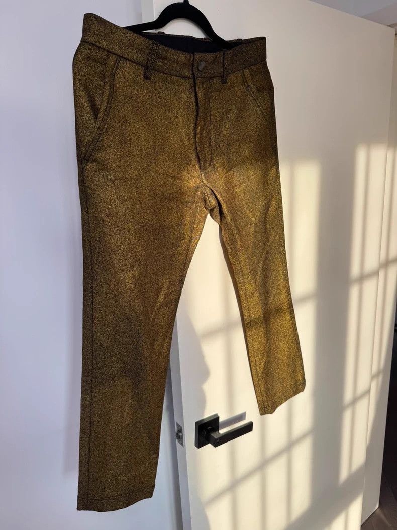 Ann Demuelemeester Gold Shimmer Pants XS