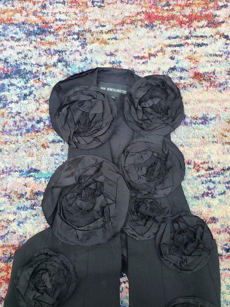 Ann Demeulemeester Ann Demeulemeester Silk Rose Vest Size US XS / EU 42 / 0 - 4 Thumbnail