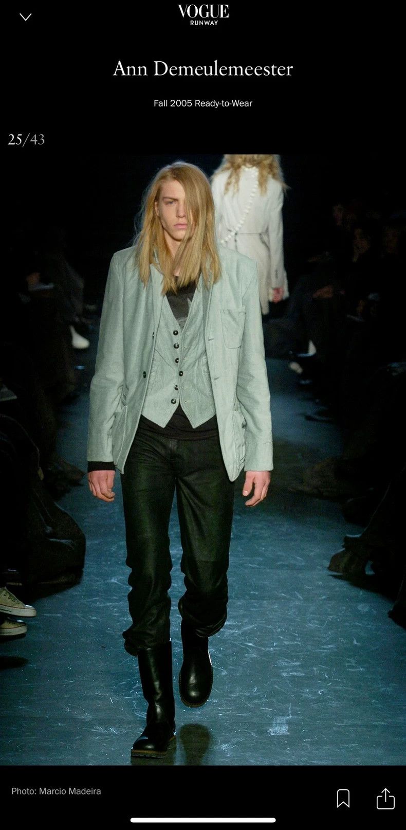Ann Demeulemeester Ann Demeulemeester 05FW Runway Blazer Size US M / EU 48-50 / 2 - 6 Thumbnail