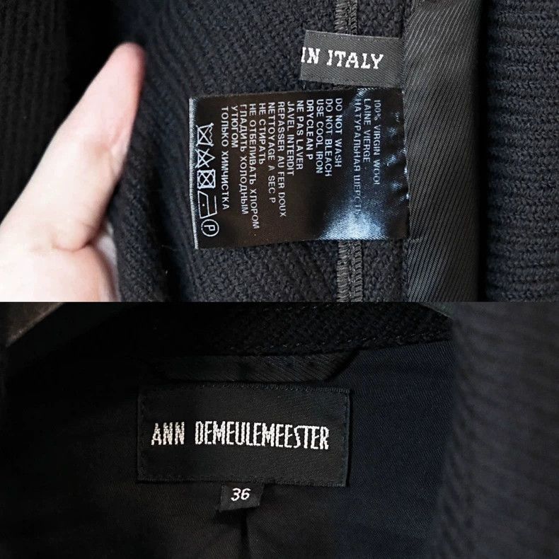 Ann Demeulemeester Ann Demeulemeester 2010 Reversible Wool Cape Size US M / EU 48-50 / 2 - 6 Thumbnail