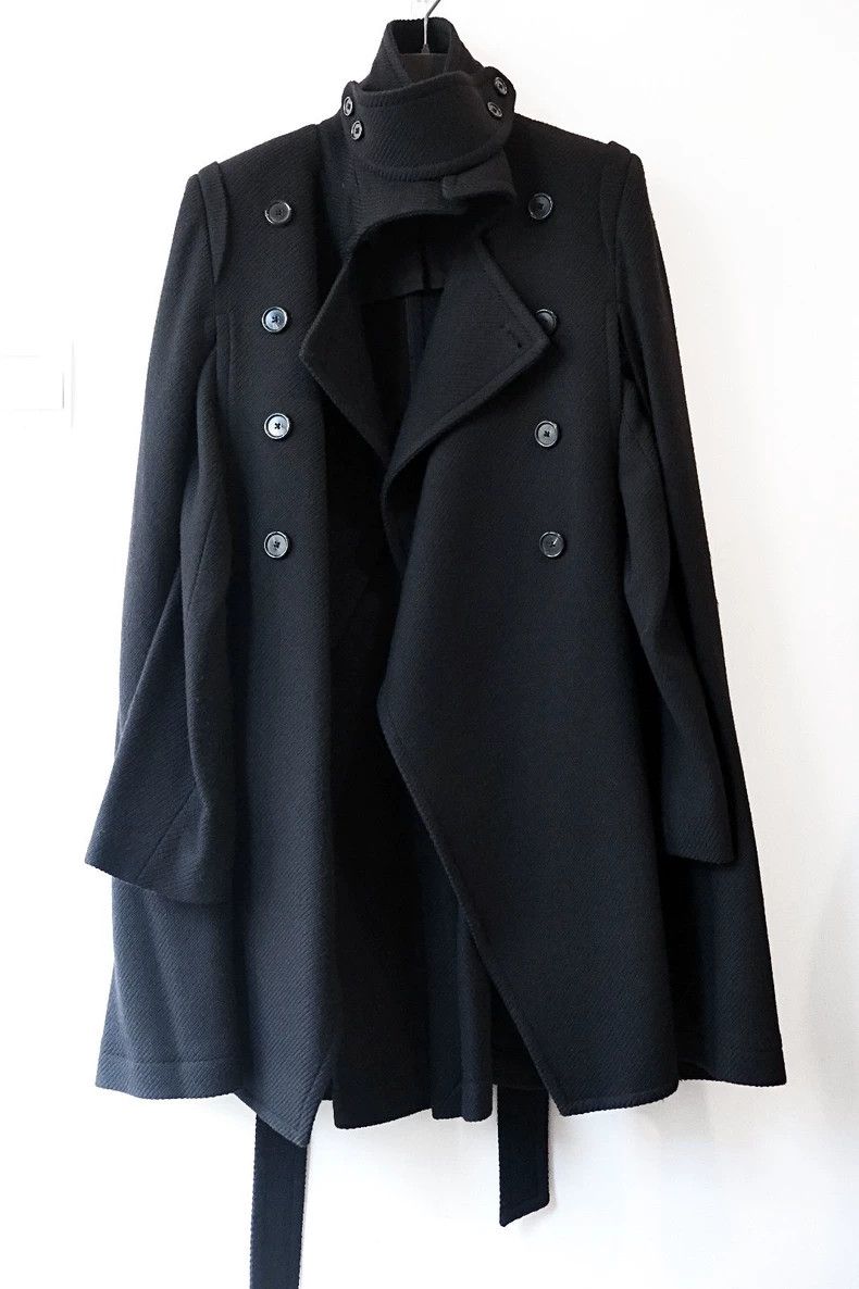 Ann Demeulemeester Ann Demeulemeester 2010 Reversible Wool Cape Size US M / EU 48-50 / 2 - 2 Thumbnail