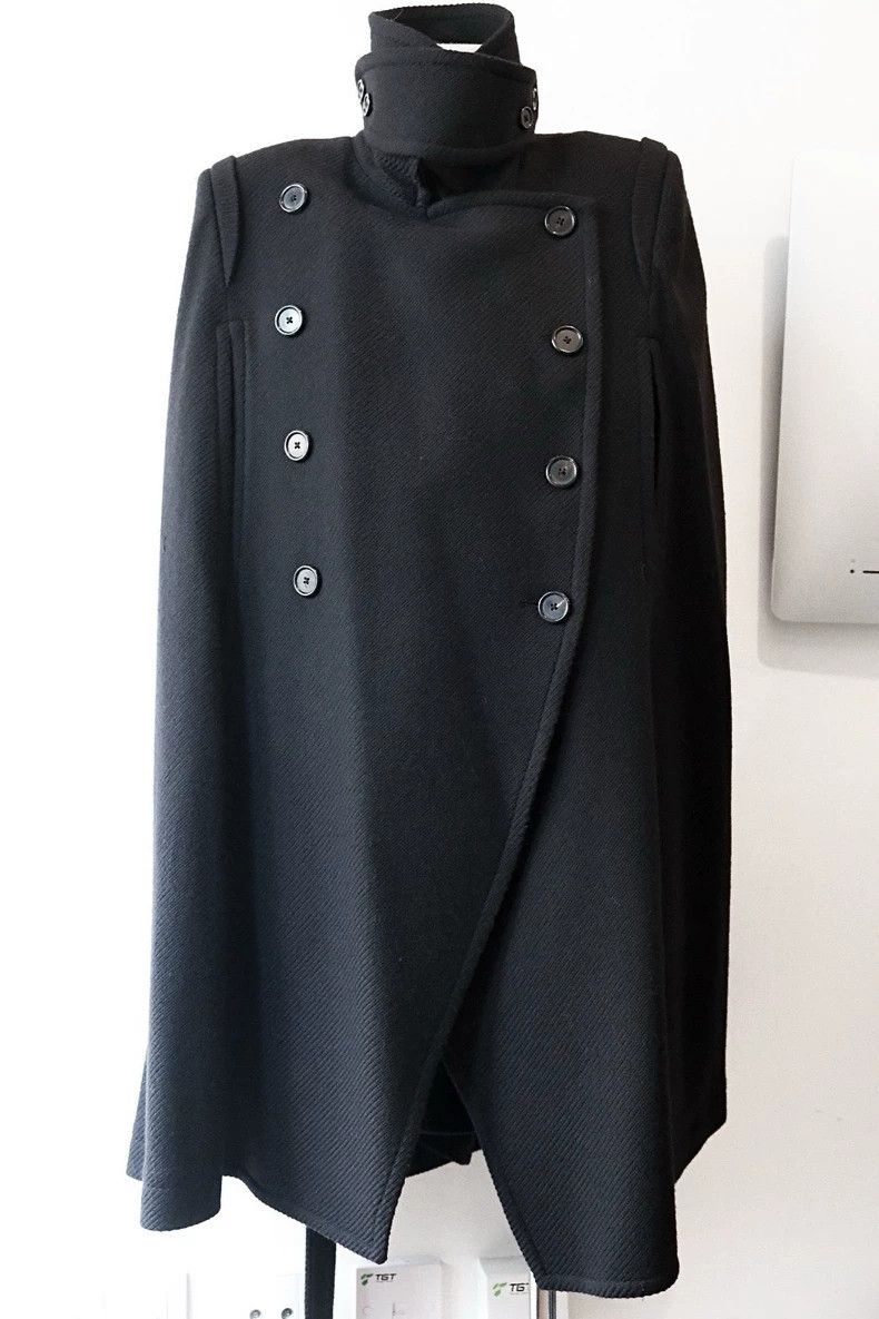 Ann Demeulemeester Ann Demeulemeester 2010 Reversible Wool Cape Size US M / EU 48-50 / 2 - 5 Thumbnail