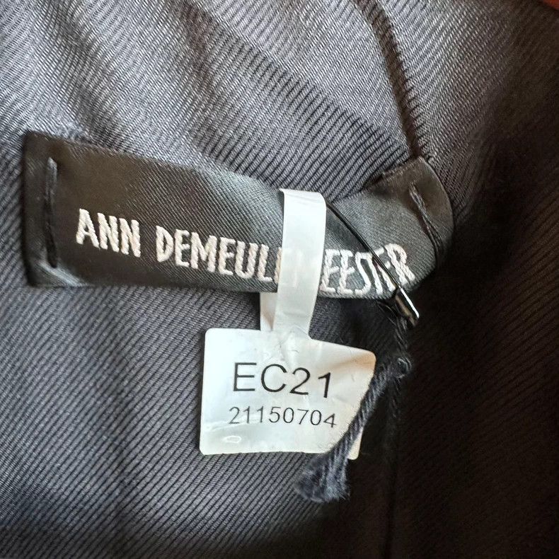 Ann Demeulemeester Ann Demeulemeester Black Oversized Blazer Size US L / EU 52-54 / 3 - 3 Thumbnail