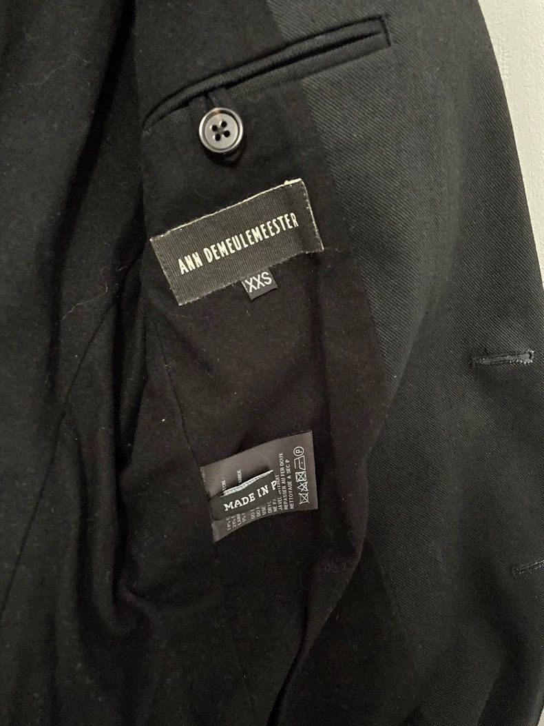 Ann Demeulemeester Ann Demeulemeester Runway Black Blazer Size US XXS / EU 40 - 5 Thumbnail