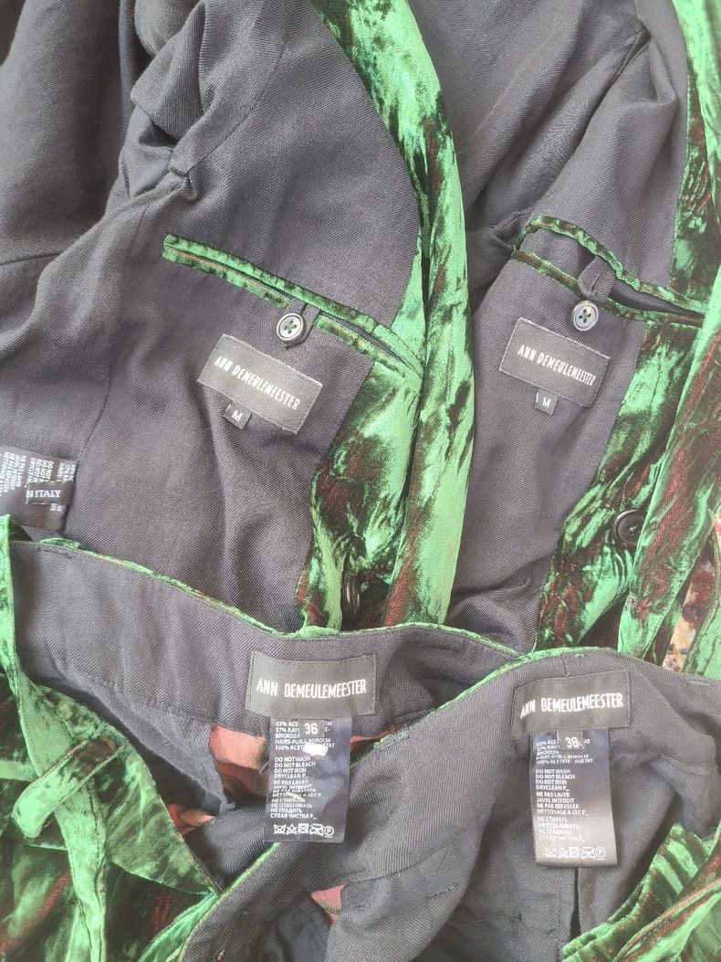 Ann Demeulemeester Ann Demeulemeester Velvet Suit Set Size US M / EU 48-50 / 2 - 7 Thumbnail