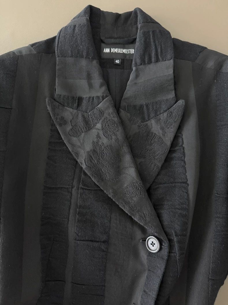 Ann Demeulemeester Ann Demeulemeester Black Wool Blazer Size US M / EU 48-50 / 2 - 2 Thumbnail