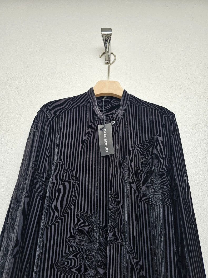 Ann Demeulemeester Ann Demeulemeester Black Velvet Shirt Coat Size US M / EU 48-50 / 2 - 5 Thumbnail