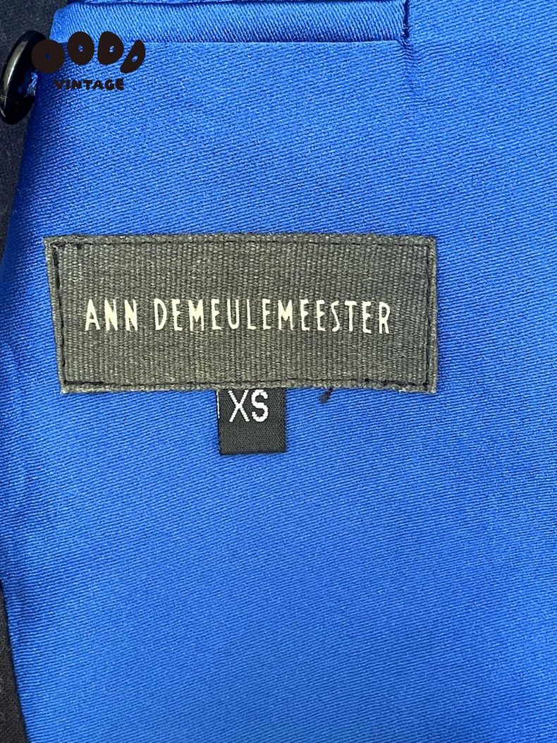 Ann Demeulemeester Ann Demeulemeester 12AW Blue Napoleon Jacket Size US S / EU 44-46 / 1 - 6 Thumbnail