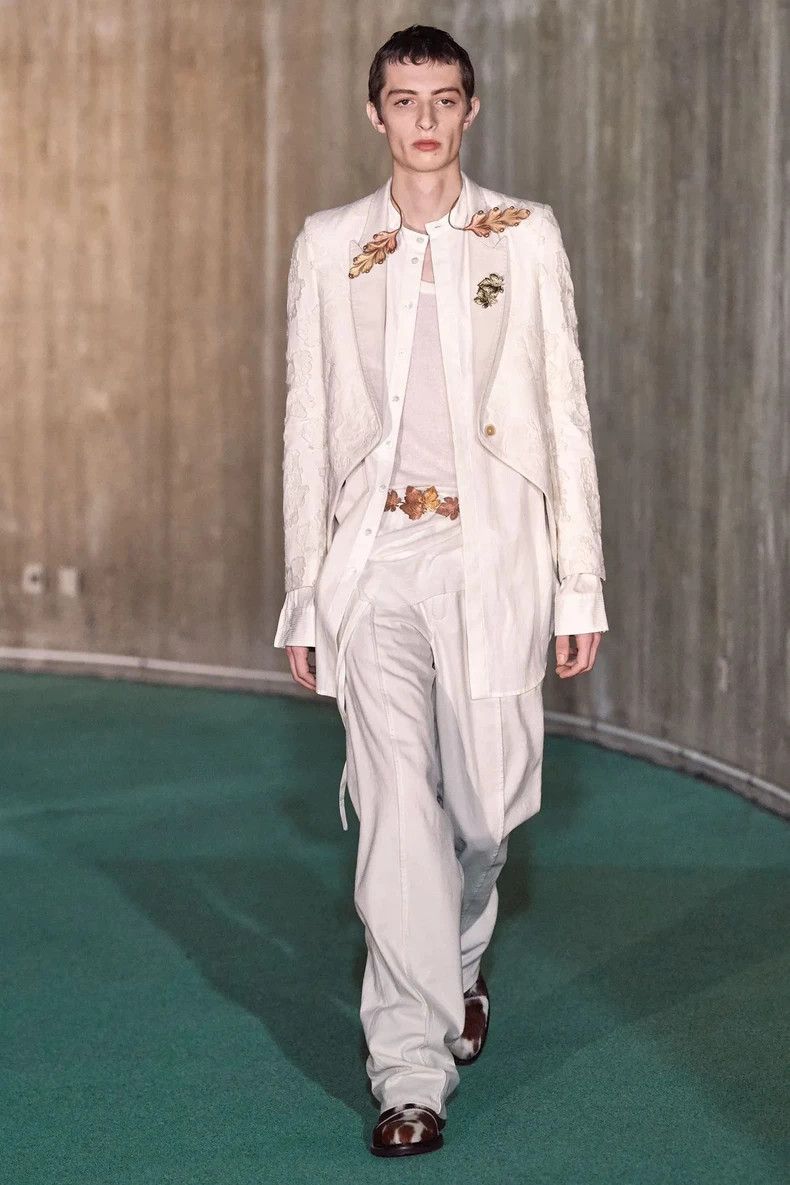 Ann Demeulemeester Ann Demeulemeester Embroidered Wool Blazer Size US M / EU 48-50 / 2 - 8 Thumbnail