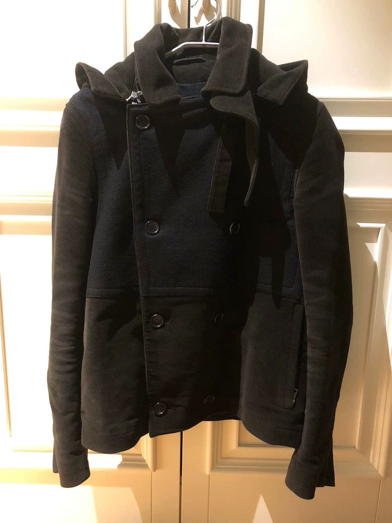 Ann Demeulemeester Ann Demeulemeester Double-Breasted Hooded Coat Size US XXS / EU 40 - 2 Thumbnail