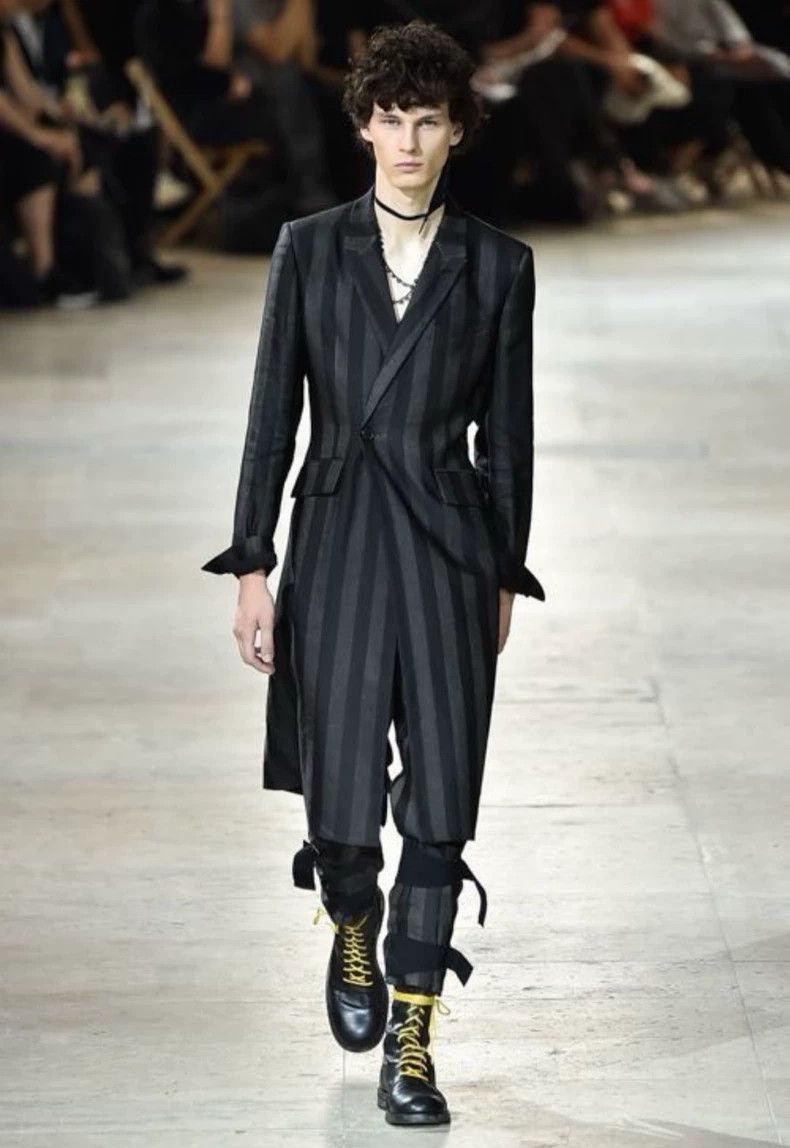 Ann Demeulemeester Ann Demeulemeester 2017AW Striped Coat XS Size US XS / EU 42 / 0 - 9 Thumbnail
