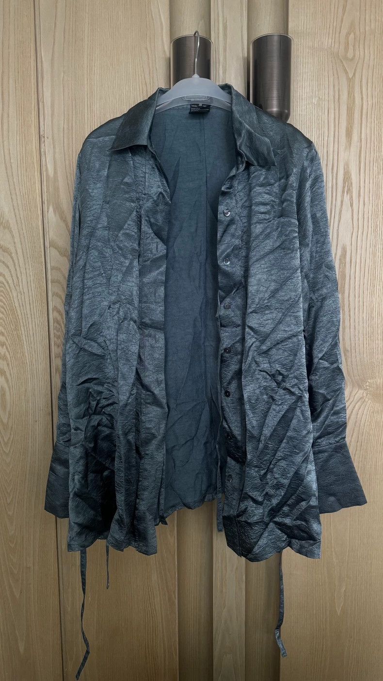 Ann Demeulemeester Ann Demeulemeester Gray Blue Shirt Size US M / EU 48-50 / 2 - 5 Thumbnail