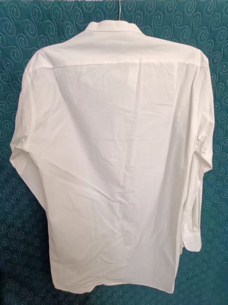 Dries Van Noten Dries Van Noten Men's White Shirt Size US M / EU 48-50 / 2 - 2 Thumbnail