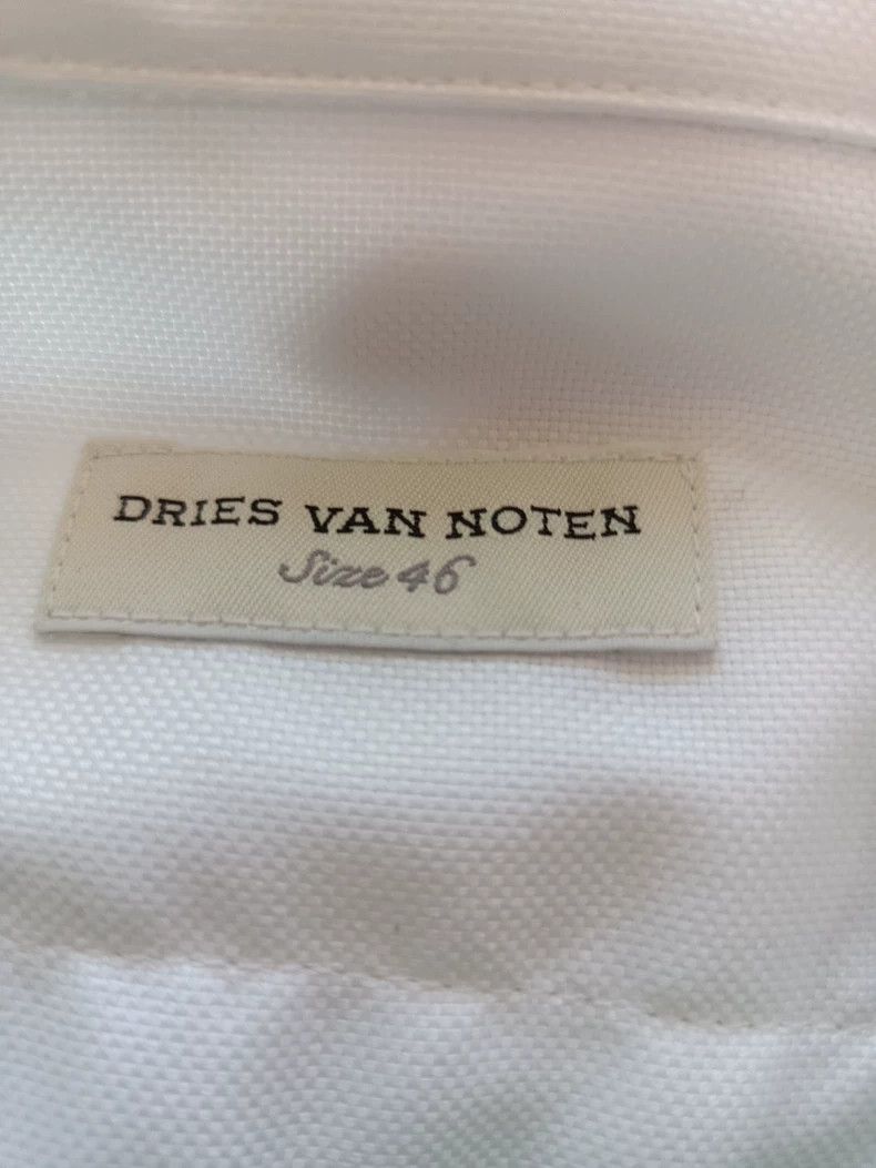 Dries Van Noten Dries Van Noten White Cotton Shirt Size US XL / EU 56 / 4 - 3 Thumbnail