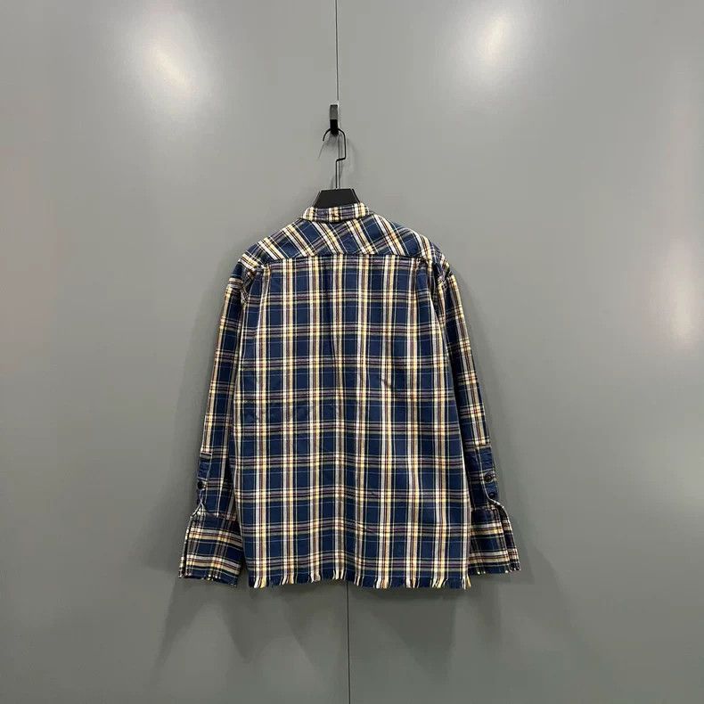 Greg Lauren GREG LAUREN Plaid Patch Pocket Shirt Size US XXS / EU 40 - 2 Thumbnail