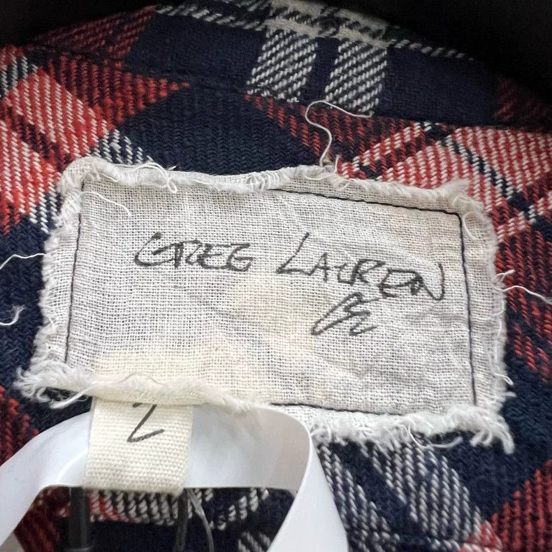 Greg Lauren GREG LAUREN Plaid Button-Up Shirt Size US S / EU 44-46 / 1 - 2 Thumbnail