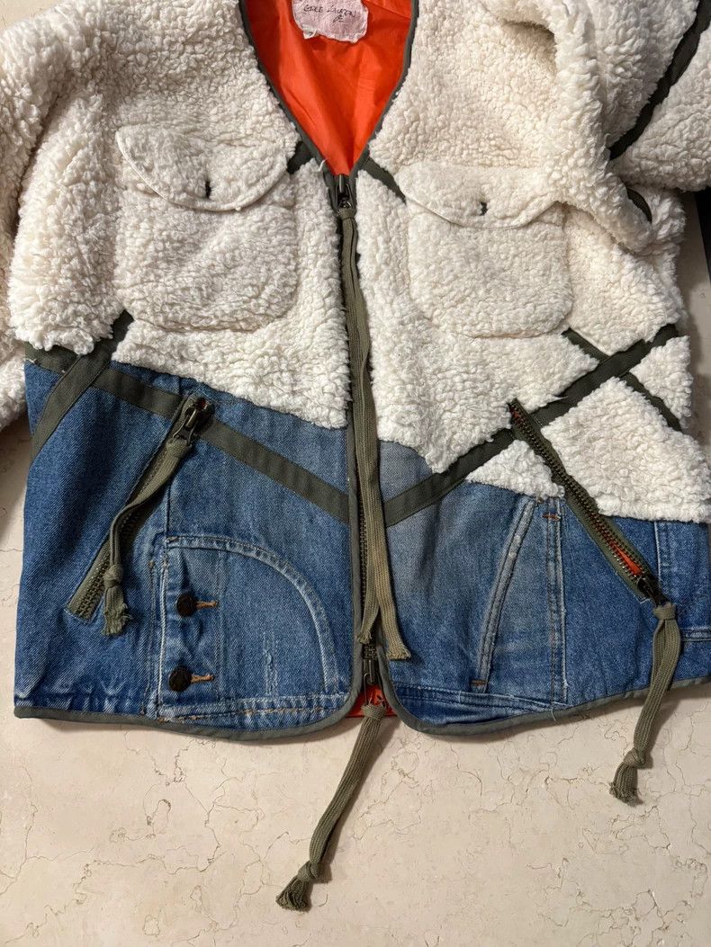 Greg Lauren Greg Lauren Denim Shearling Jacket Size US M / EU 48-50 / 2 - 5 Thumbnail
