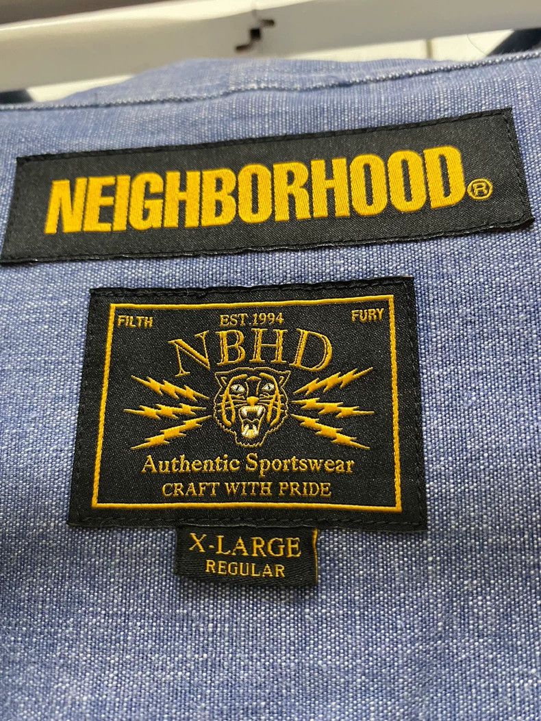 Neighborhood NEIGHBORHOOD Chambray Skull Embroidered LS Shirt Size US XL / EU 56 / 4 - 7 Thumbnail