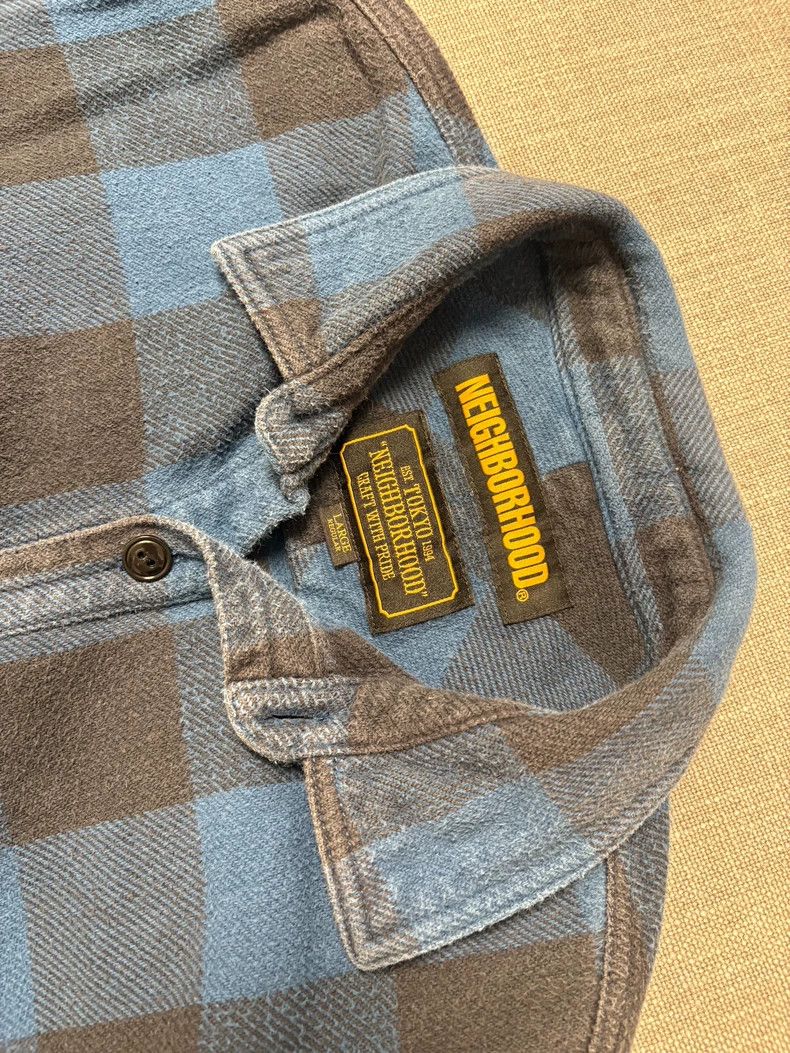 Neighborhood NEIGHBORHOOD Blue Black Plaid Shirt Size US L / EU 52-54 / 3 - 3 Thumbnail