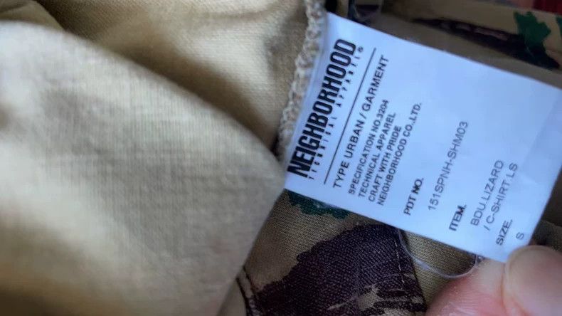 Neighborhood NEIGHBORHOOD Camo Cargo Short Sleeve Shirt Size US S / EU 44-46 / 1 - 4 Thumbnail