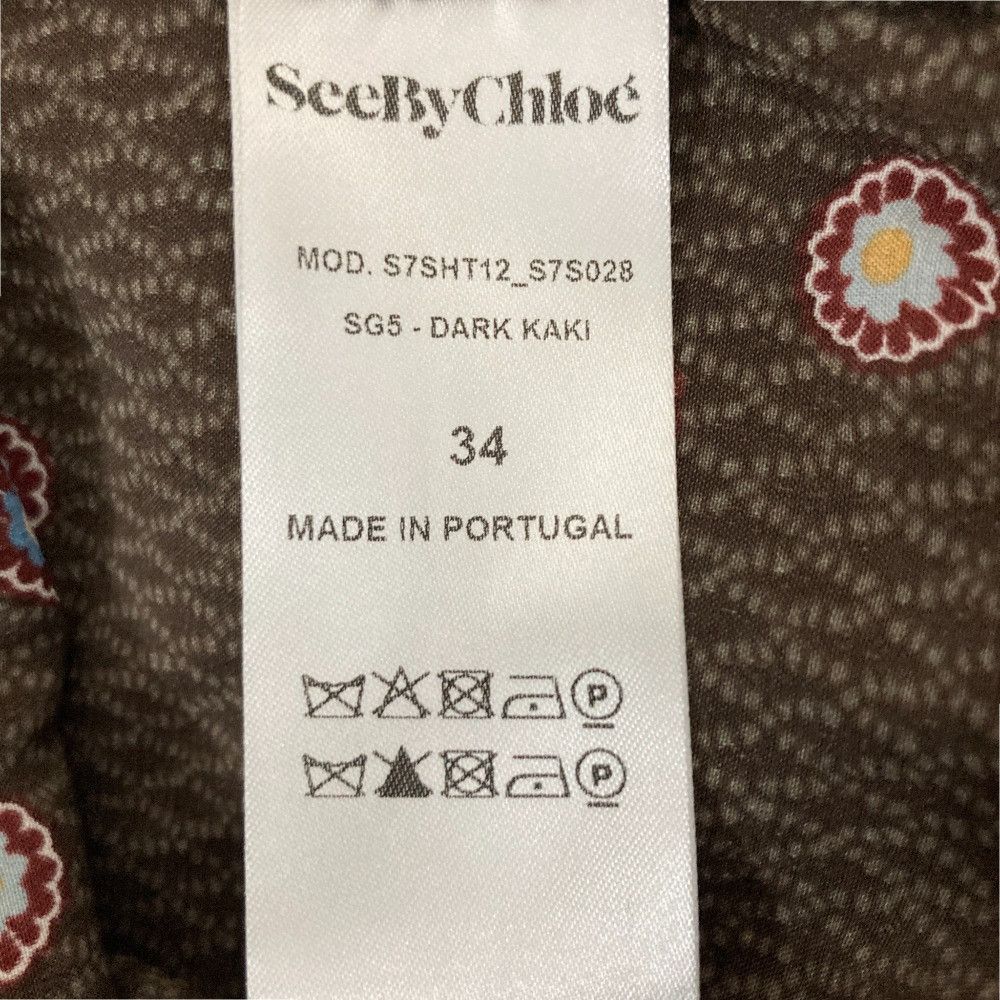Chloe Chloe See by Chloe Silk Blend Bell Sleeve Blouse Others Tops DUTY FREE for USA Size ONE SIZE - 5 Thumbnail