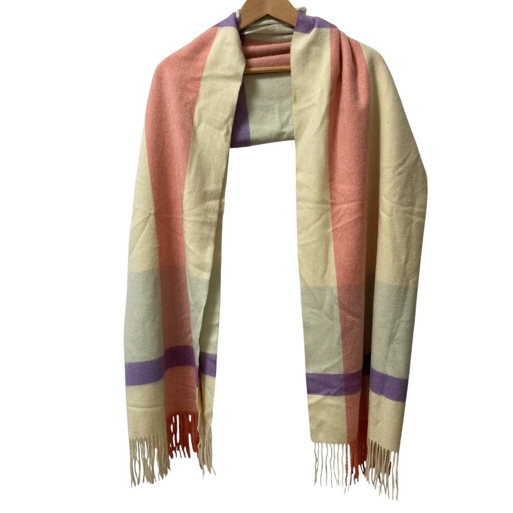 Other Other elegancese Cashmere Large Stole Natural Material Scarf DUTY FREE for USA Size ONE SIZE - 4 Thumbnail