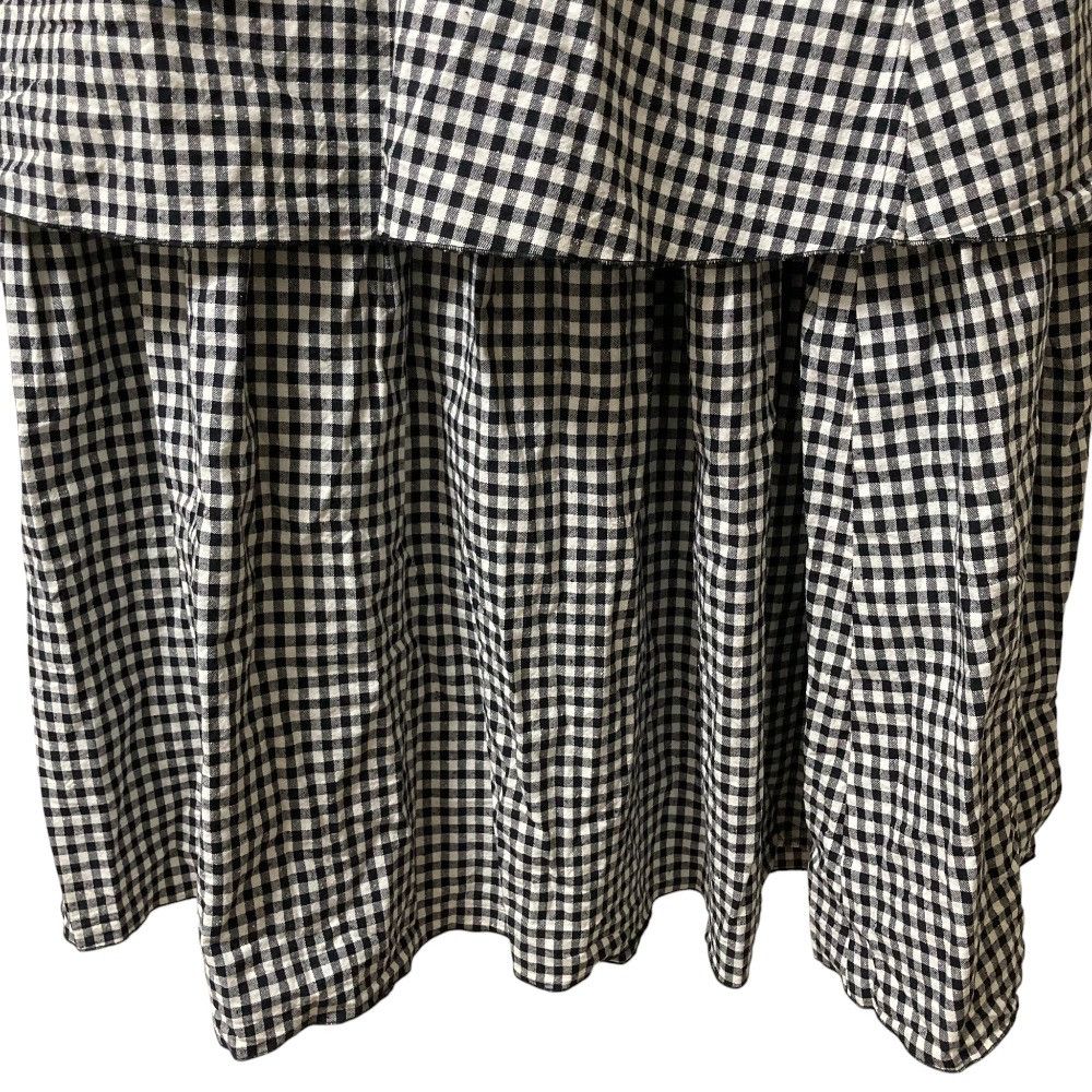 Other Other THIRD MAGAZINE mikomori Cotton Silk Gingham Long Skirt Cotton Skirts A0831FS201 DUTY FREE for USA Size ONE SIZE - 3 Thumbnail