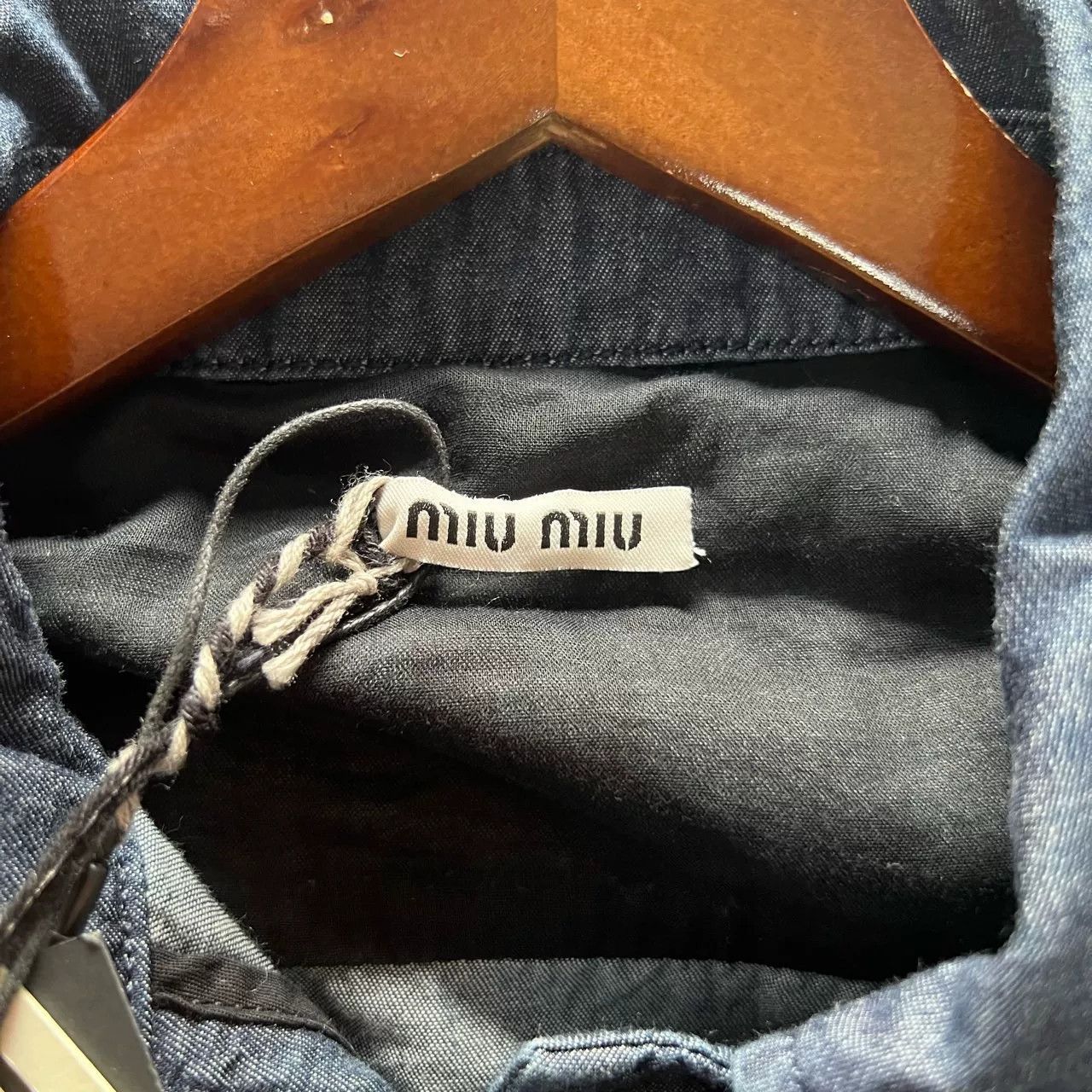 Miu Miu Miu Miu Blue Denim Shirt Size 38 Size M / US 6-8 / IT 42-44 - 6 Thumbnail