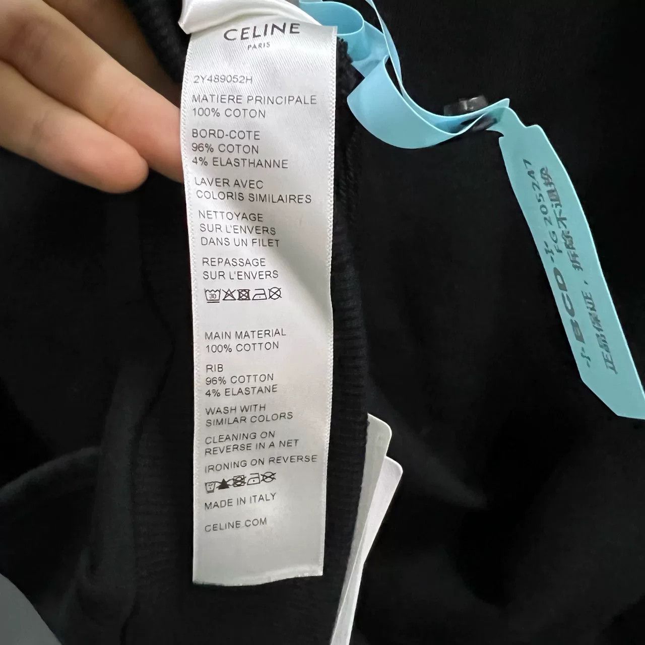 Celine celine bead lettered hoodie in black Size US M / EU 48-50 / 2 - 4 Thumbnail