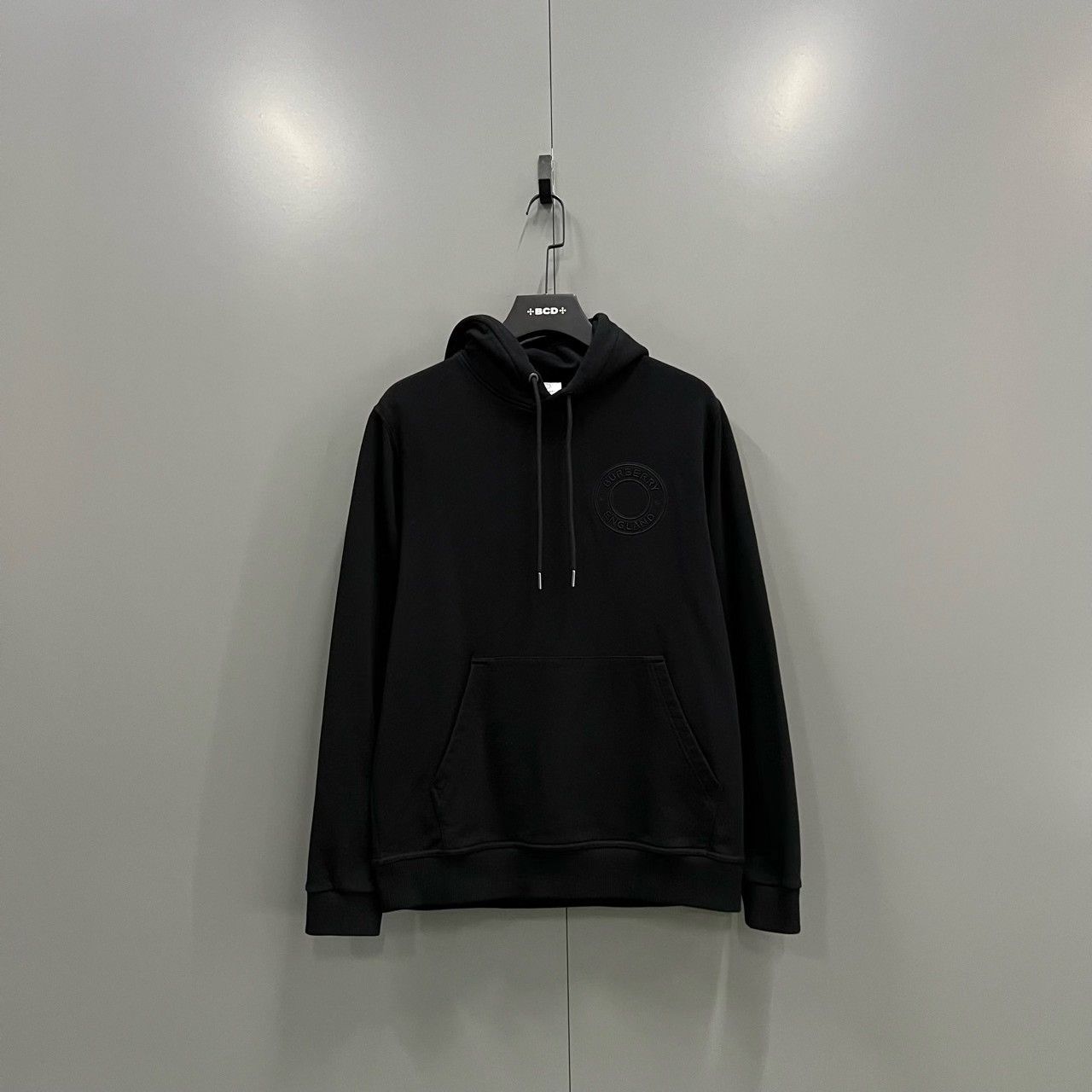 Burberry burberry black logo embroidered hoodie size S Size S / US 4 / IT 40 - 2 Thumbnail