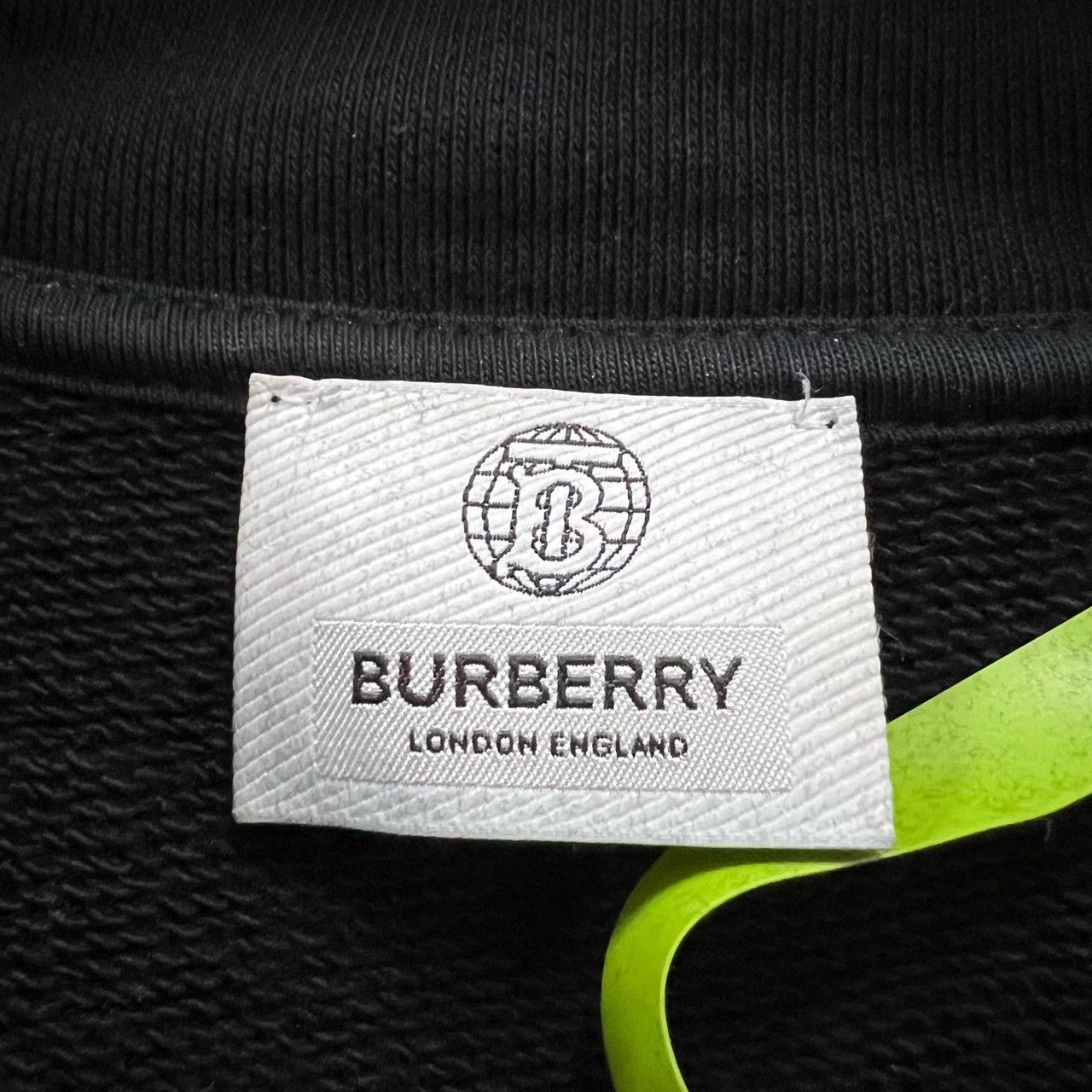Burberry burberry black logo embroidered hoodie size S Size S / US 4 / IT 40 - 6 Thumbnail