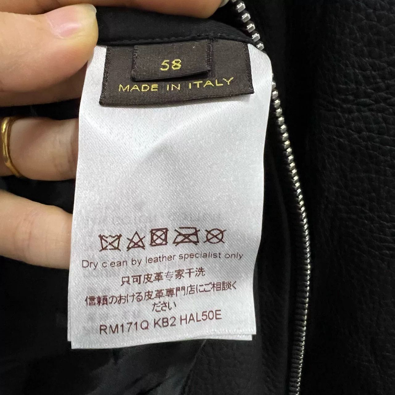 Louis Vuitton black shearling leather jacket by louis vuitton Size US XXL / EU 58 / 5 - 5 Thumbnail
