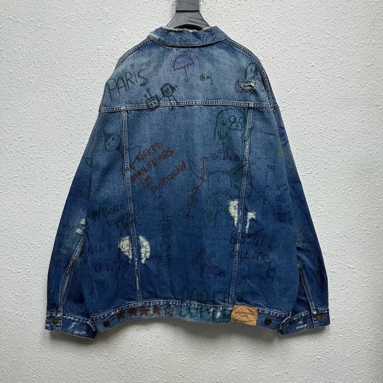 Balenciaga balenciaga graffiti print denim jacket Size US M / EU 48-50 / 2 - 2 Thumbnail