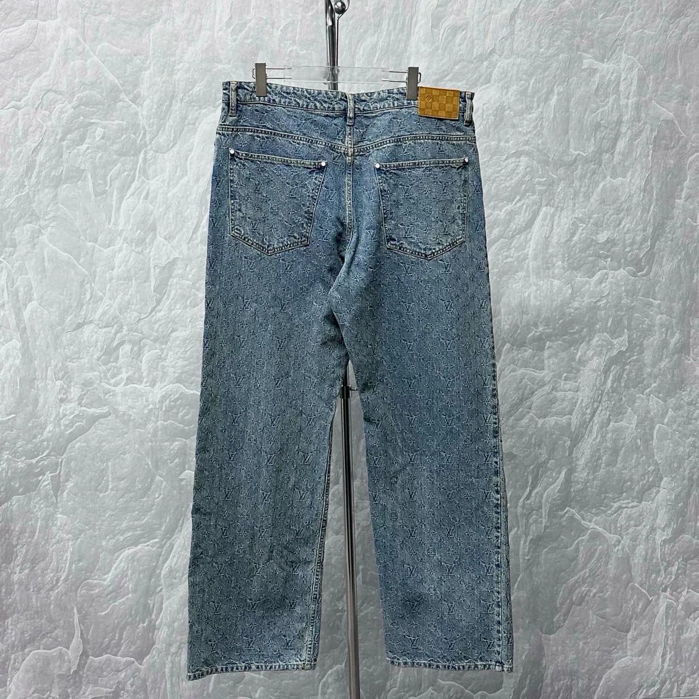 Louis Vuitton louis vuitton ss25 printed denim long pants Size US 29 - 4 Thumbnail
