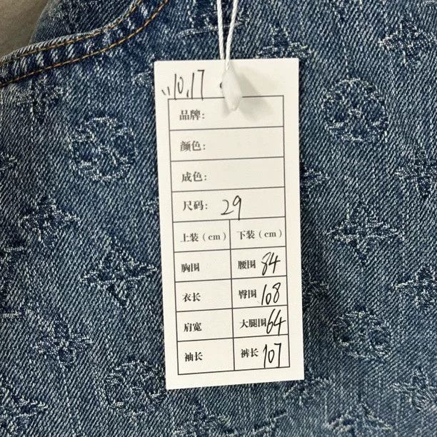 Louis Vuitton louis vuitton ss25 printed denim long pants Size US 29 - 5 Thumbnail