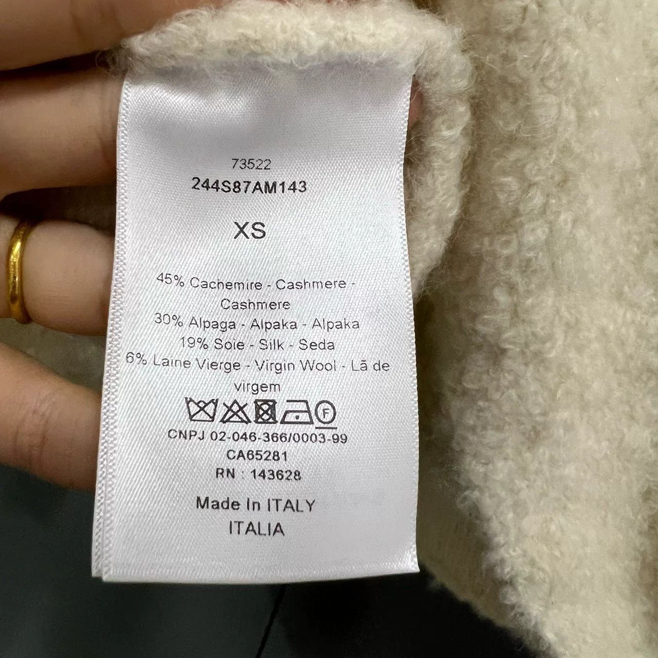 Dior beige logo hoodie from Dior Size XS / US 0-2 / IT 36-38 - 5 Thumbnail