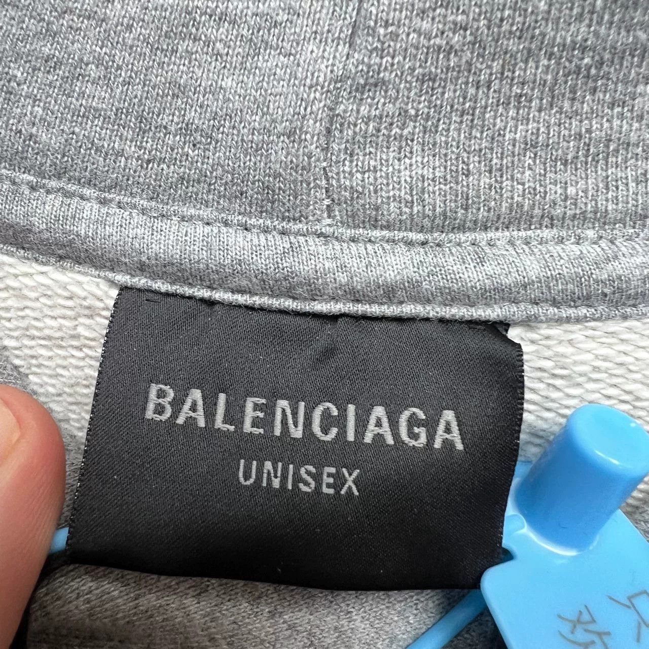 Balenciaga balenciaga ss24 logo printed gray hoodie Size US XS / EU 42 / 0 - 3 Thumbnail