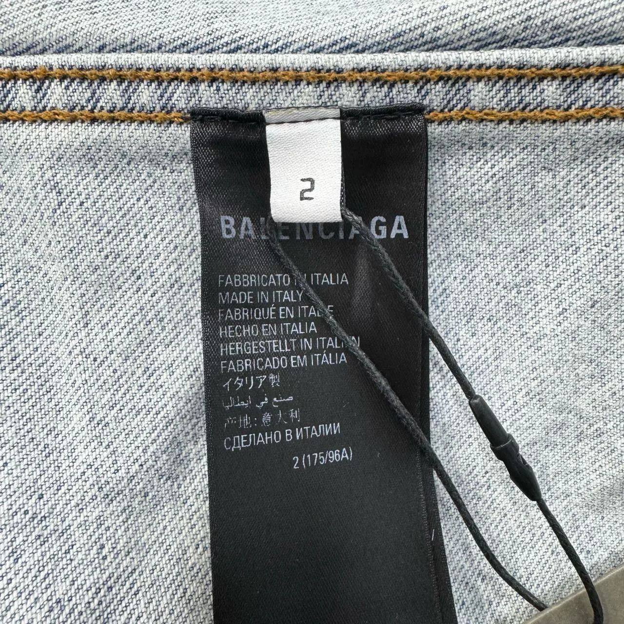 Balenciaga balenciaga twisted sleeve denim jacket Size S / US 4 / IT 40 - 5 Thumbnail