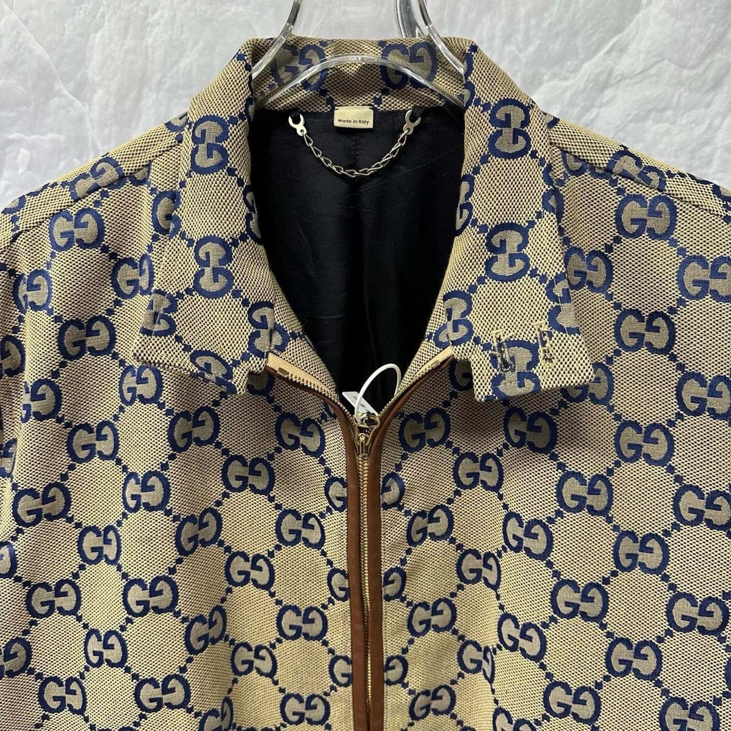 Gucci blue floral print Gucci jacket with G logo Size US L / EU 52-54 / 3 - 2 Thumbnail