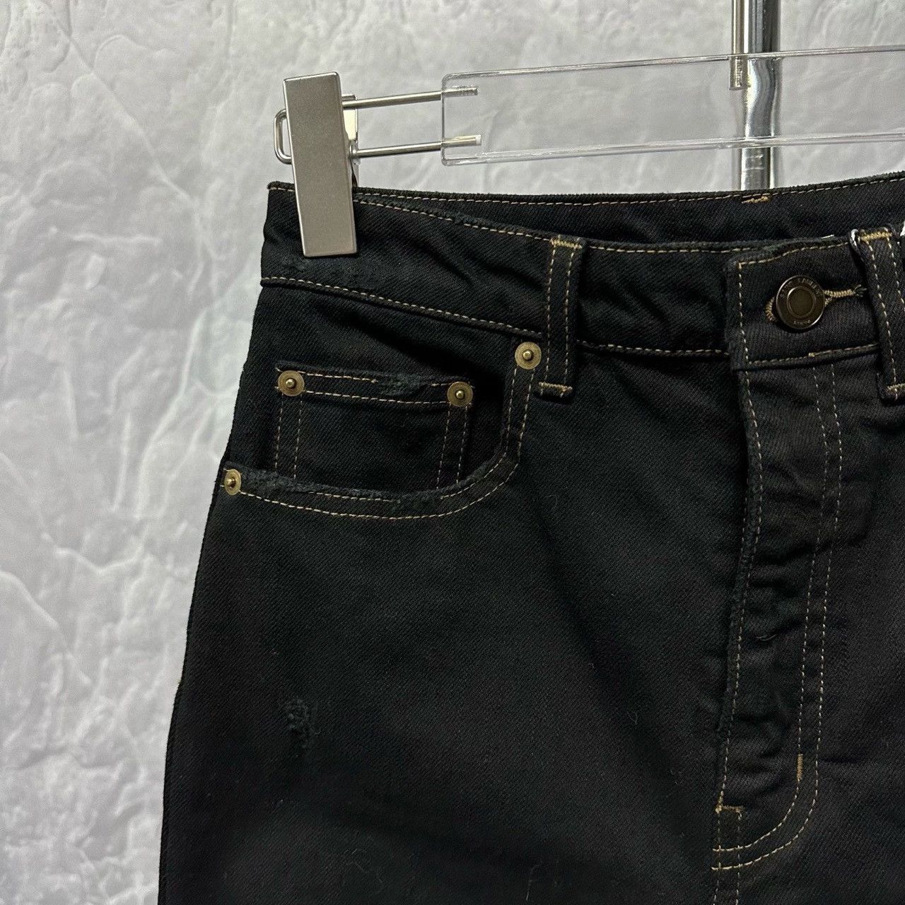 Saint Laurent Paris saint laurent black skinny distressed jeans Size 25" / US 0 / IT 36 - 4 Thumbnail