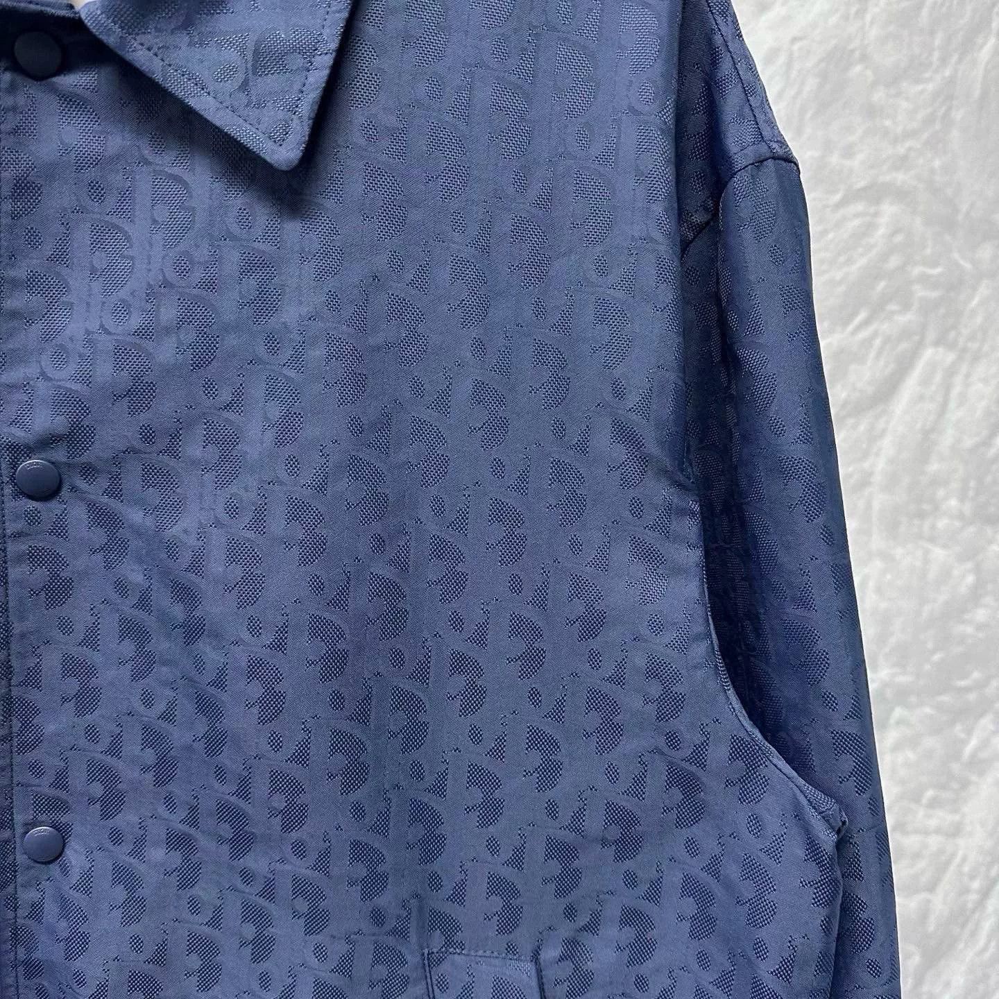 Dior dior fw25 oblique logo jacket in navy Size US L / EU 52-54 / 3 - 3 Thumbnail